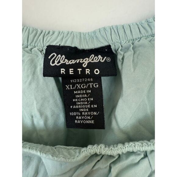 Wrangler Light Blue Off-Shoulder Mini Dress - Picture 7 of 9